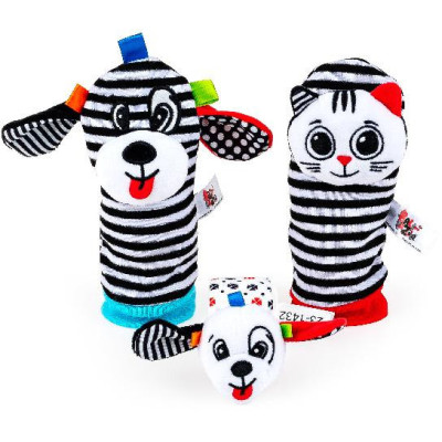 BALIBAZOO BB 82249 Zestaw skarpetki i grzechotka na rączkę