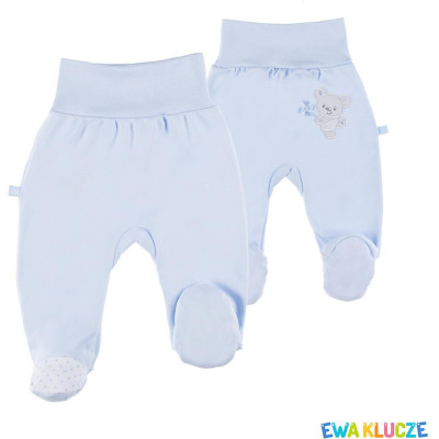 EWA 852366 NEWBORN Modrý polovičný overal 62