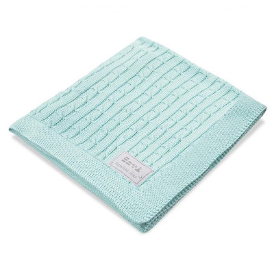 EWA 921161 Kocyk bambus mięta warkocz