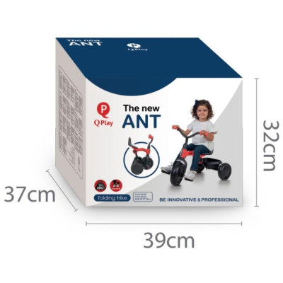 MILLY MALLY Qplay Rowerek trójkołowy Ant red