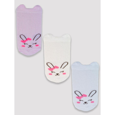 NOVITI SB019-G-02 Skarpetki z buźkami M2 girl 12-18m