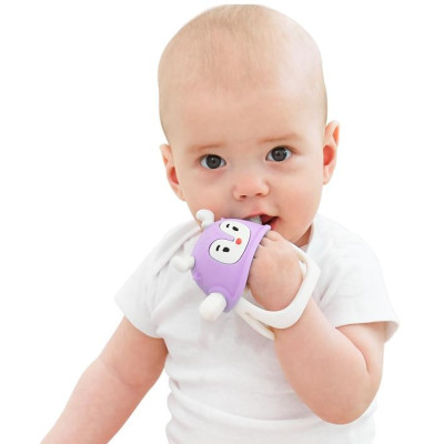 SMILY MIA Gryzak silikonowy Renifer purple