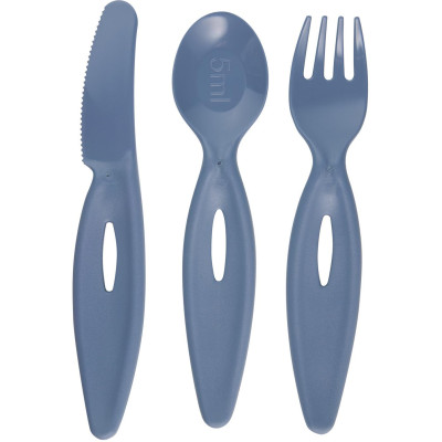CANPOL 31/418 Zestaw sztućców - łyżka.widelec,nóż niebieski