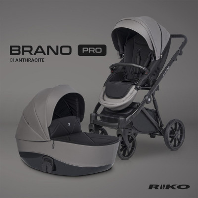 Wózek dziecięcy Riko Brano Pro Anthracite
