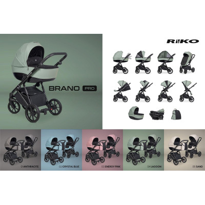 Wózek dziecięcy Riko Brano Pro Crystal Blue