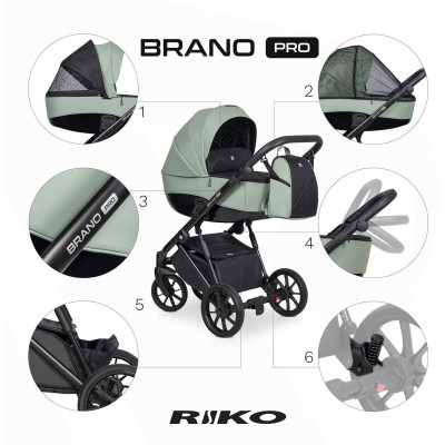 Wózek dziecięcy Riko Brano Pro Lagoon
