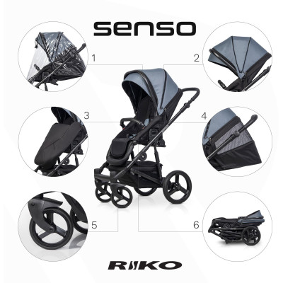 Wózek dziecięcy Riko Senso Denim