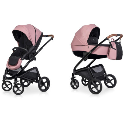 Detský kočík Riko XD Black Line Energy Pink