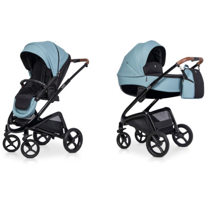 Detský kočík Riko XD Black Line Crystal Blue