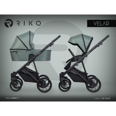 Wózek dziecięcy Riko Velar 03 Sage - PRZEDSPRZEDAŻ