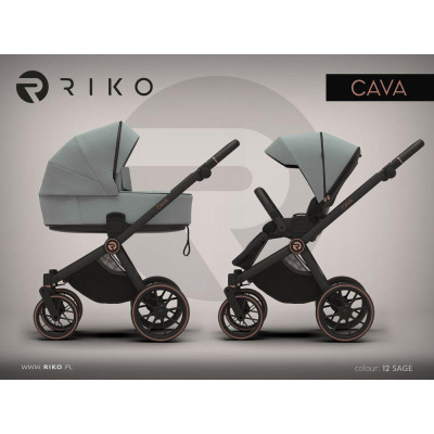 Wózek dziecięcy Riko Cava 12 Sage - PRZEDSPRZEDAŻ