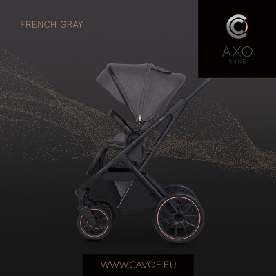 Wózek dziecięcy Cavoe Axo Shine French Grey