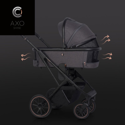 Wózek dziecięcy Cavoe Axo Shine French Grey