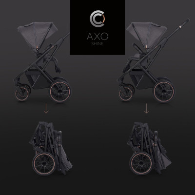 Wózek dziecięcy Cavoe Axo Shine French Grey