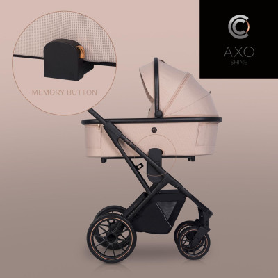 Gondola do wózka dziecięcego Cavoe Axo Shine Flamingo