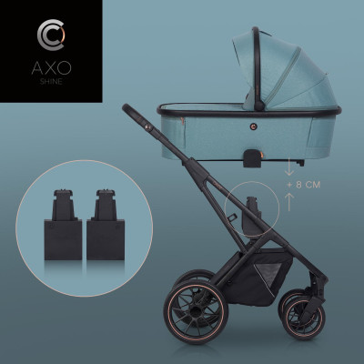 Gondola do wózka dziecięcego Cavoe Axo Shine Boho Green