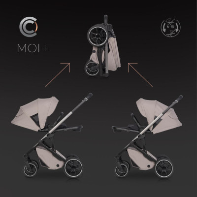 Wózek dziecięcy Cavoe Moi+ Taupe