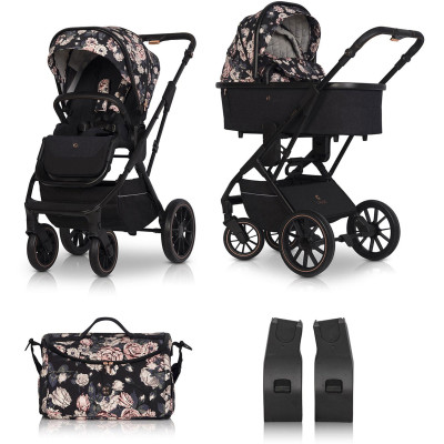 Zestaw 2w1 wózek dziecięcy Cavoe Axo Style La Rose