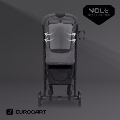 Wózek dziecięcy Euro-Cart Volt Black Edition Iron