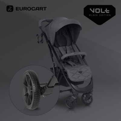 Wózek dziecięcy Euro-Cart Volt Black Edition Iron