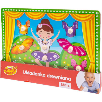 SMILY PLAY SPW83615 Układanka drewniana Balet
