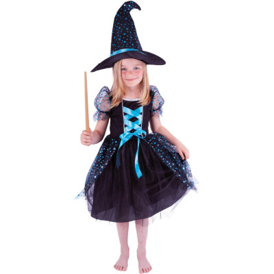 Karnevalový kostým čarodejnica Agáta/Halloween (S)