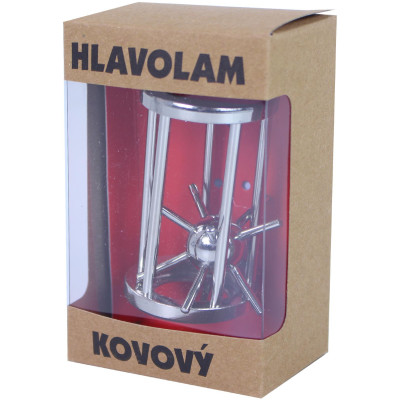 Kovový hlavolam ježko v klietke