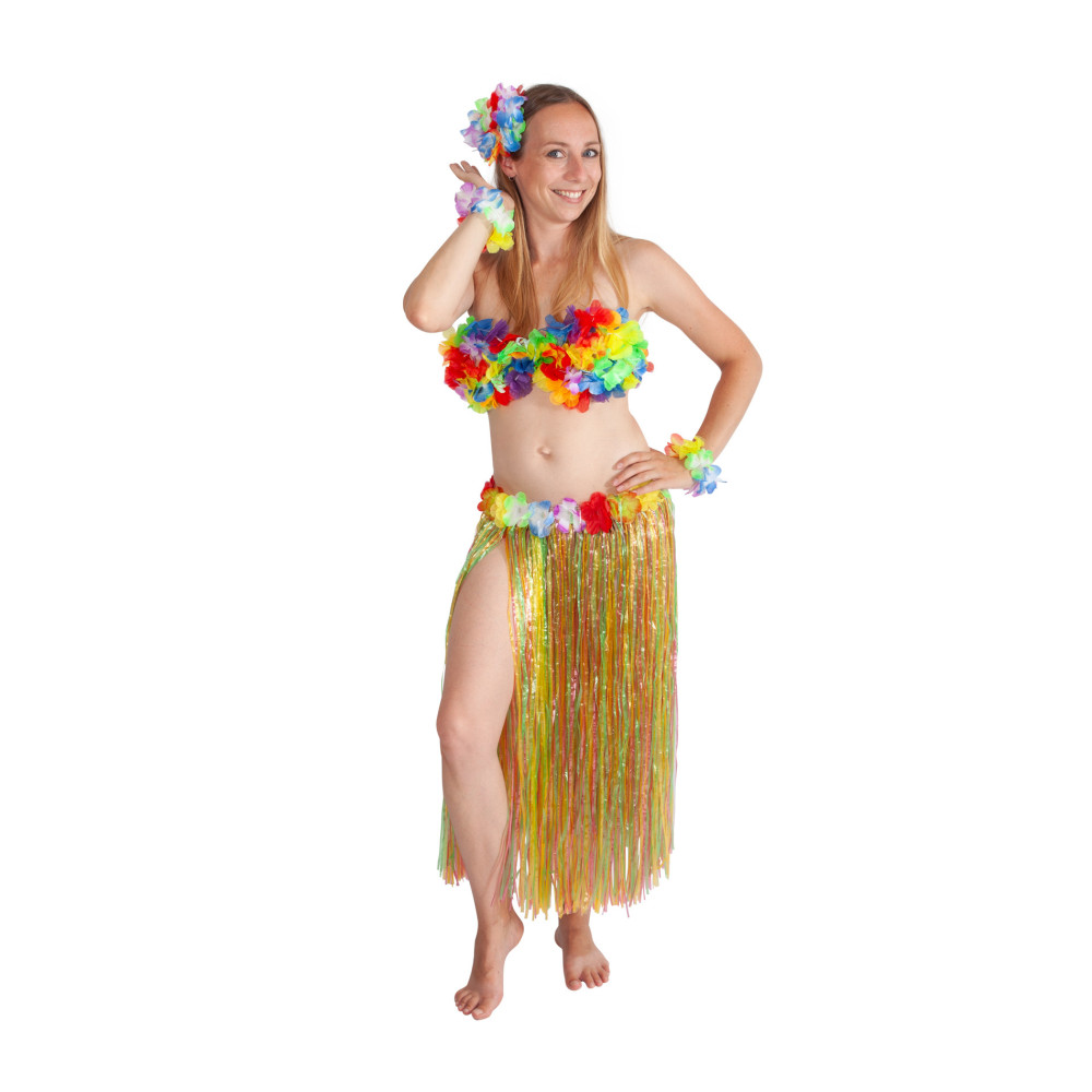 Sukňa Hawaii 72 cm farebná pre dospelých Sukňa Hawaii 72 cm farebná pre dospelých
