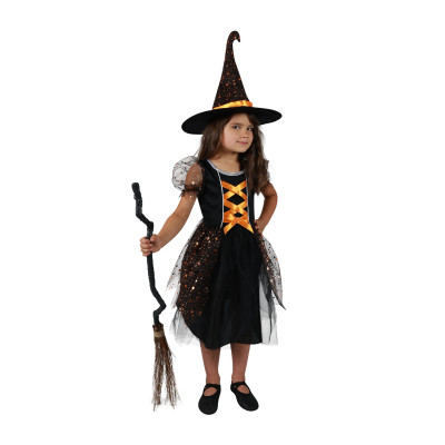 Detský kostým čarodejnica hviezdička (L), Čarodejnice / Halloween