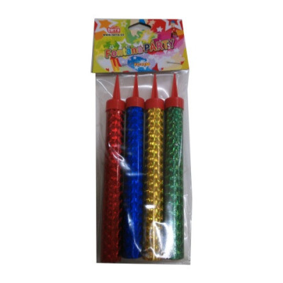 Fontána párty farebná 12cm, 4ks vo vrecku