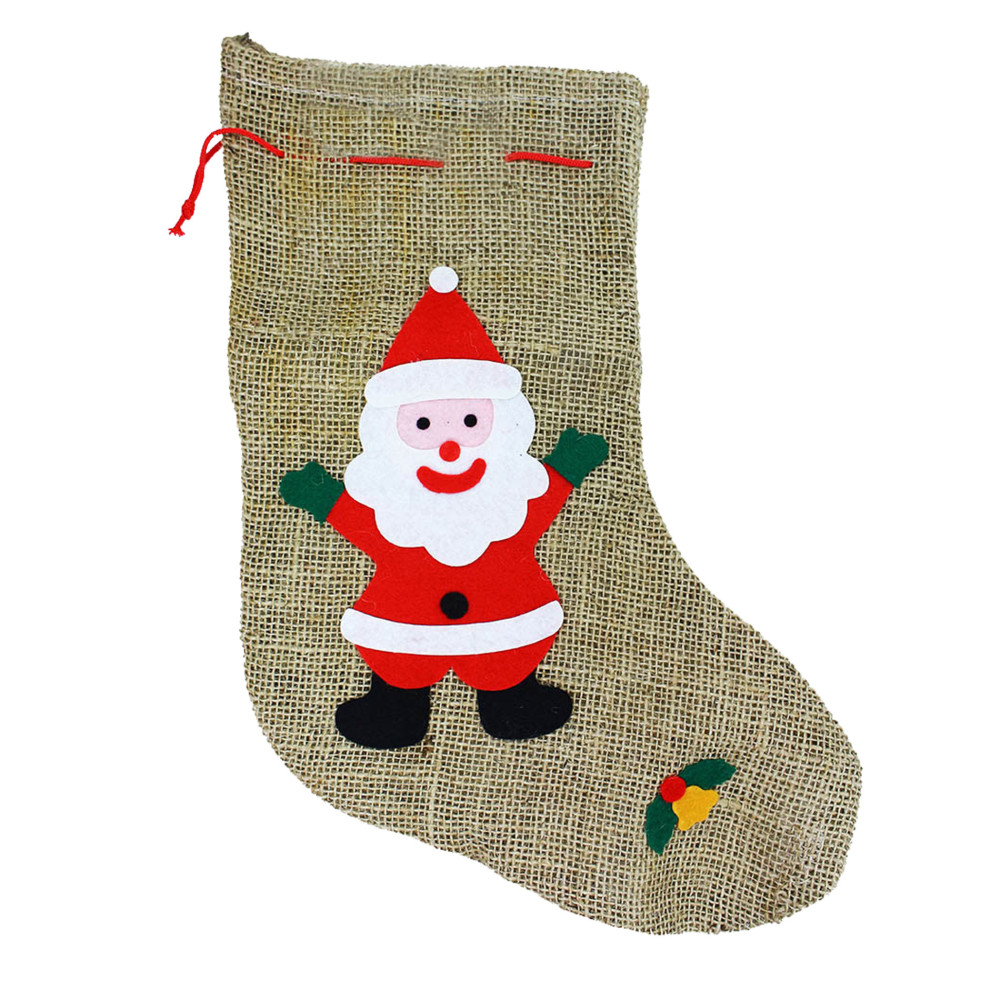 Pančucha Santa Claus / Mikulášska režná s dekorom Pančucha Santa Claus / Mikulášska režná s dekorom