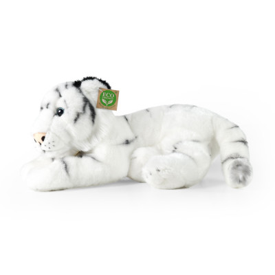 Plyšový tiger biely ležiaci 36 cm ECO-FRIENDLY