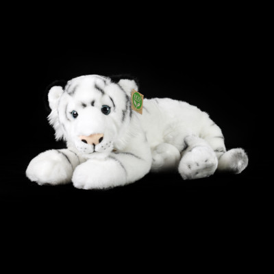 Plyšový tiger biely ležiaci 36 cm ECO-FRIENDLY