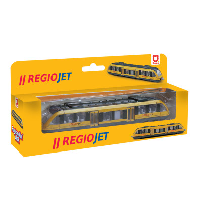 Kovový regionálny vlak RegioJet 17 cm