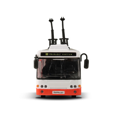 Trolejbus ktorý hlási zastávky česky 28 cm
