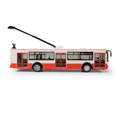 Trolejbus ktorý hlási zastávky česky 28 cm