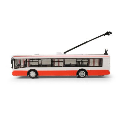 Trolejbus ktorý hlási zastávky česky 28 cm