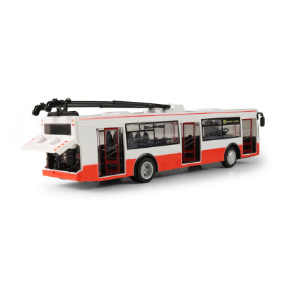 Trolejbus ktorý hlási zastávky česky 28 cm