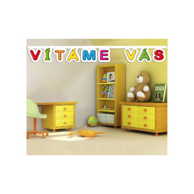 Girlanda papierová - VÍTÁME VÁS