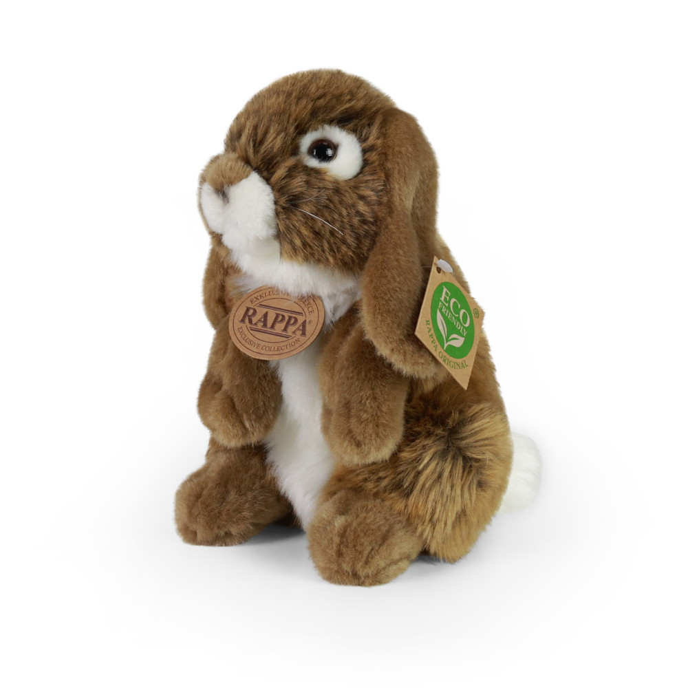 Plyšový králik hnedý stojaci, 18 cm, ECO-FRIENDLY Plyšový králik hnedý stojaci, 18 cm, ECO-FRIENDLY