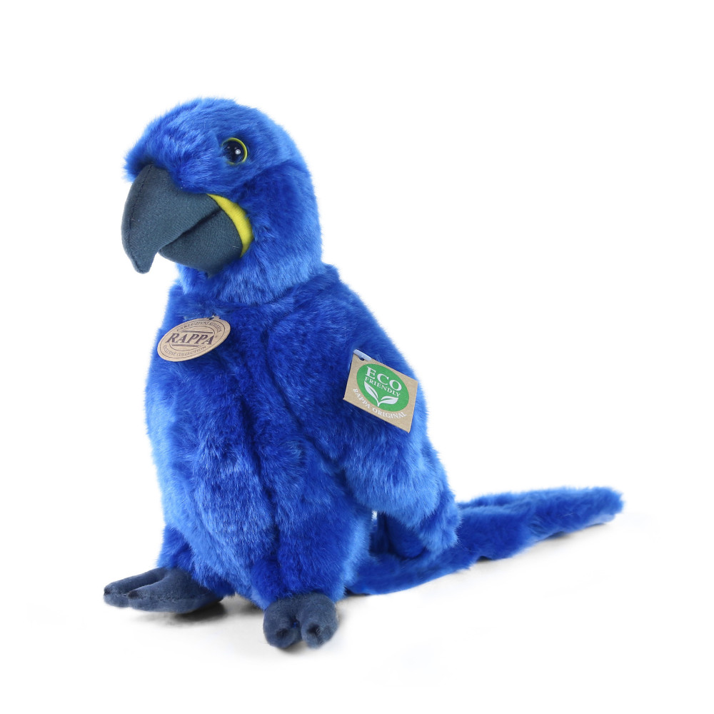 Plyšový papagáj modrý ara hyacintová stojaci, 23 cm, ECO-FRIENDLY Plyšový papagáj modrý ara hyacintová stojaci, 23 cm, ECO-FRIENDLY
