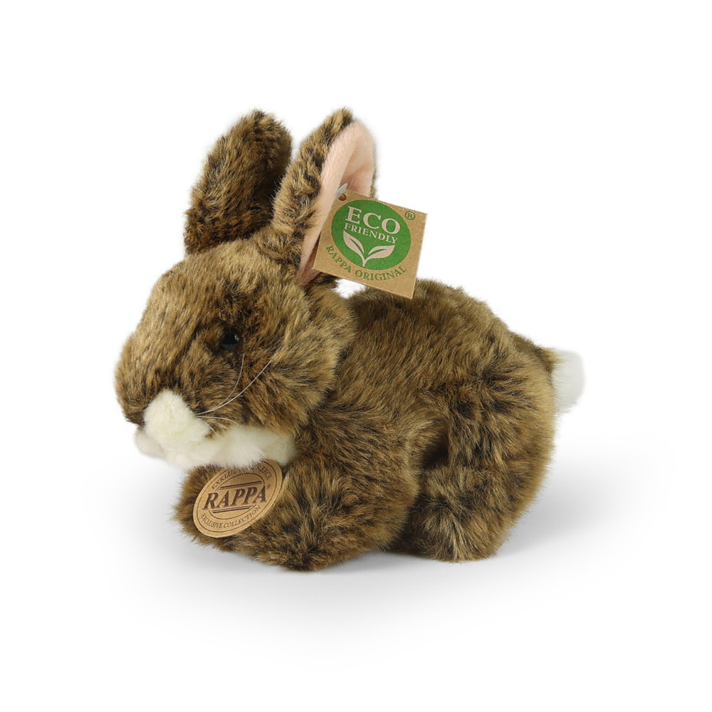 Plyšový králik hnedý ležiaci, 17 cm, ECO-FRIENDLY Plyšový králik hnedý ležiaci, 17 cm, ECO-FRIENDLY