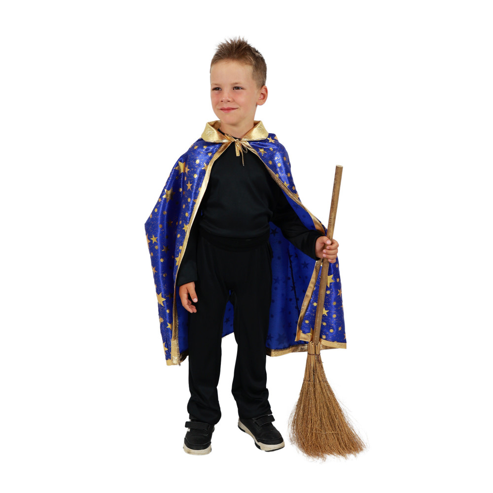 Detský čarodejnícky modrý plášť Detský čarodejnícky modrý plášť