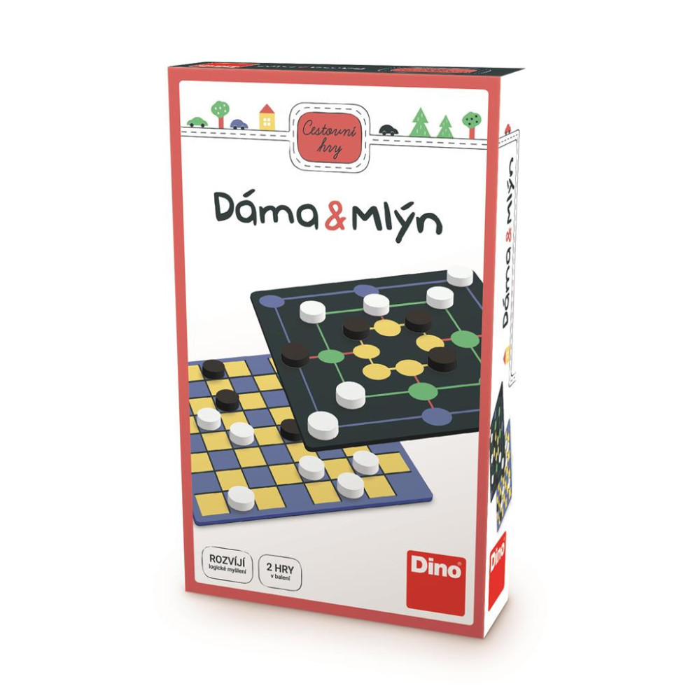 Hra cestovná Dáma a mlýn Hra cestovná Dáma a mlýn