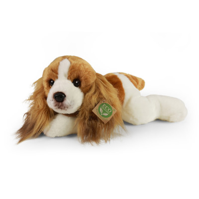 plyšový pes Cavalier King Charles spaniel ležiaci, 30 cm, ECO-FRIENDLY