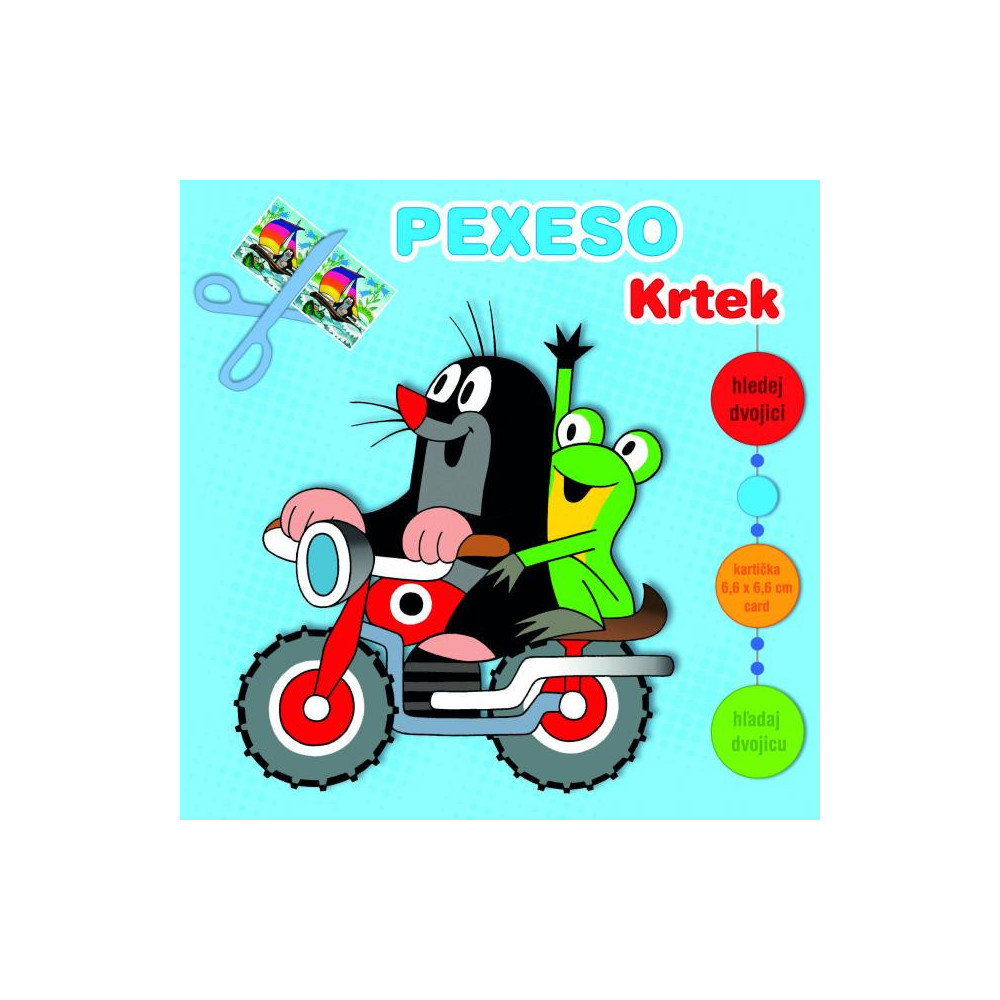 Pexeso v zošite Krtko a motorka s maxi kartičkami Pexeso v zošite Krtko a motorka s maxi kartičkami