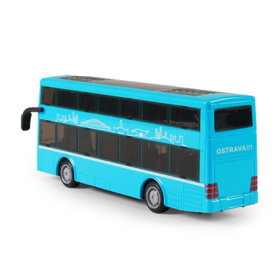 Dvojposchodový autobus doubledecker DPO Ostrava 20 cm