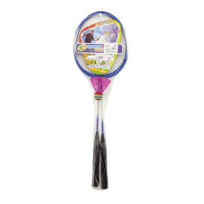 Bedminton v sieťke kovový 3 farby