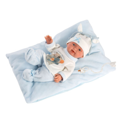 Llorens 26311 NEW BORN CHLAPČEK - realistická bábika bábätko s celovinylovým telom - 26 cm