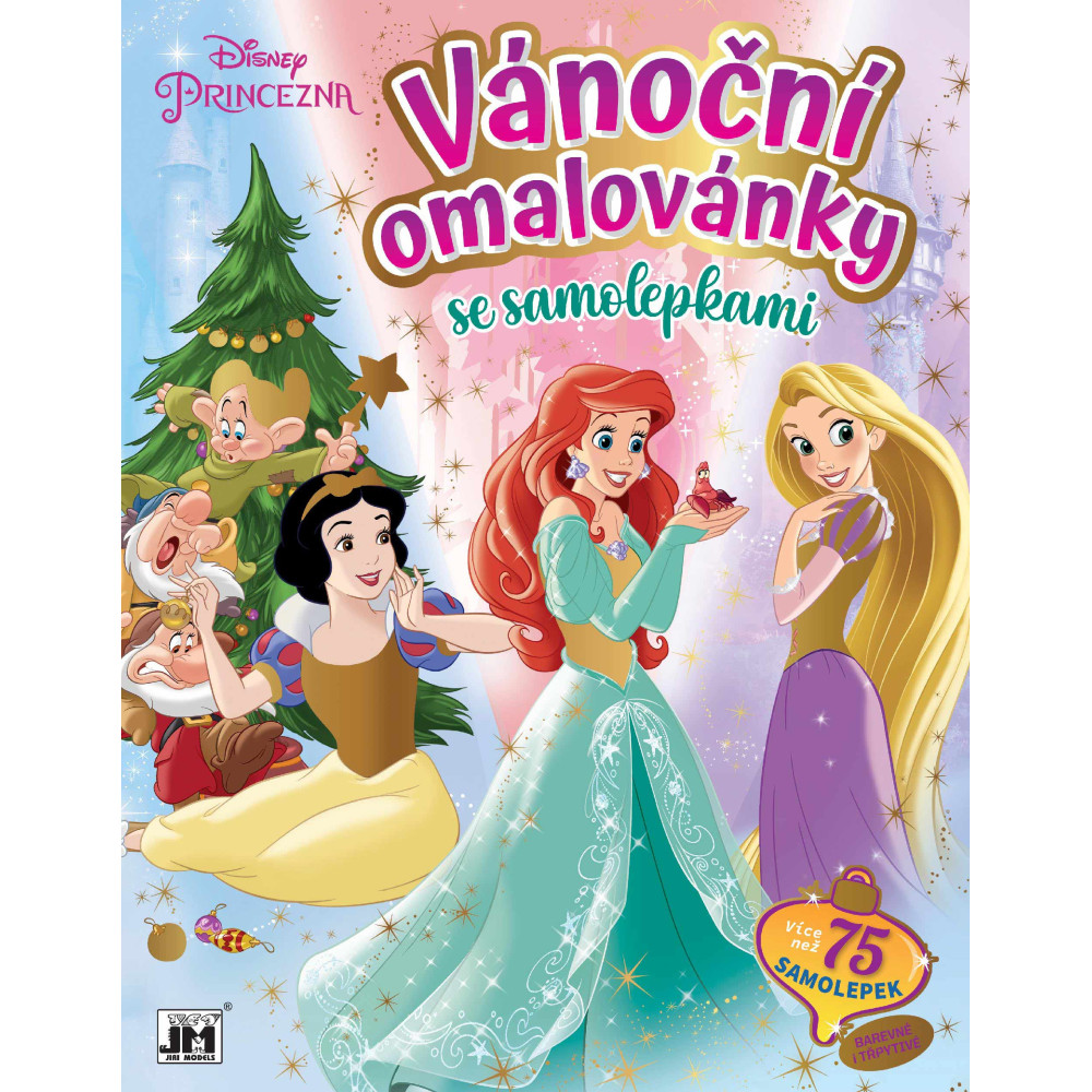 Vianočná omaľovánka so samolepkami Disney Princezné Vianočná omaľovánka so samolepkami Disney Princezné